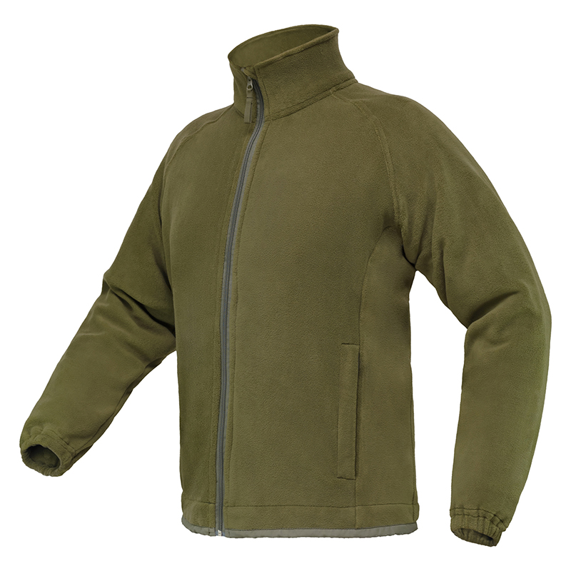 Флисовая куртка на молнии (оливковая)